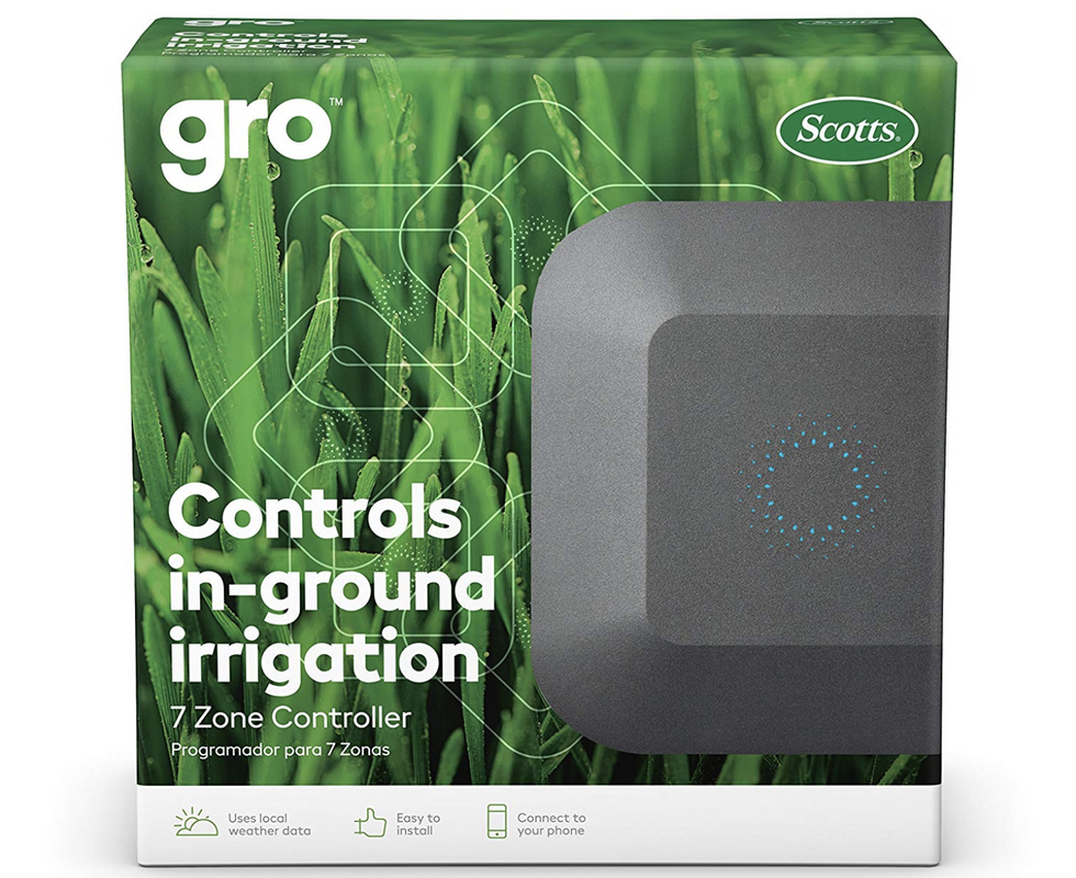 Photo of the Scotts Gro 7 smart garden irrigation system