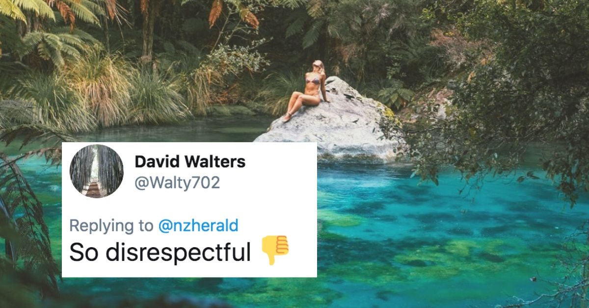 Influencer Responds To Backlash After She Is Accused Of Swimming In A Sacred, Off-Limits New Zealand Spring