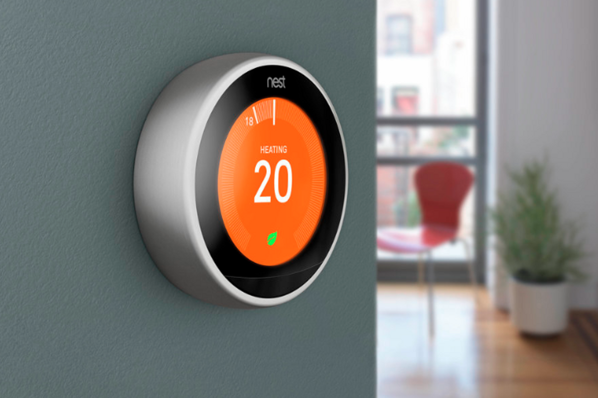 Photo of a Nest Learning Thermostat