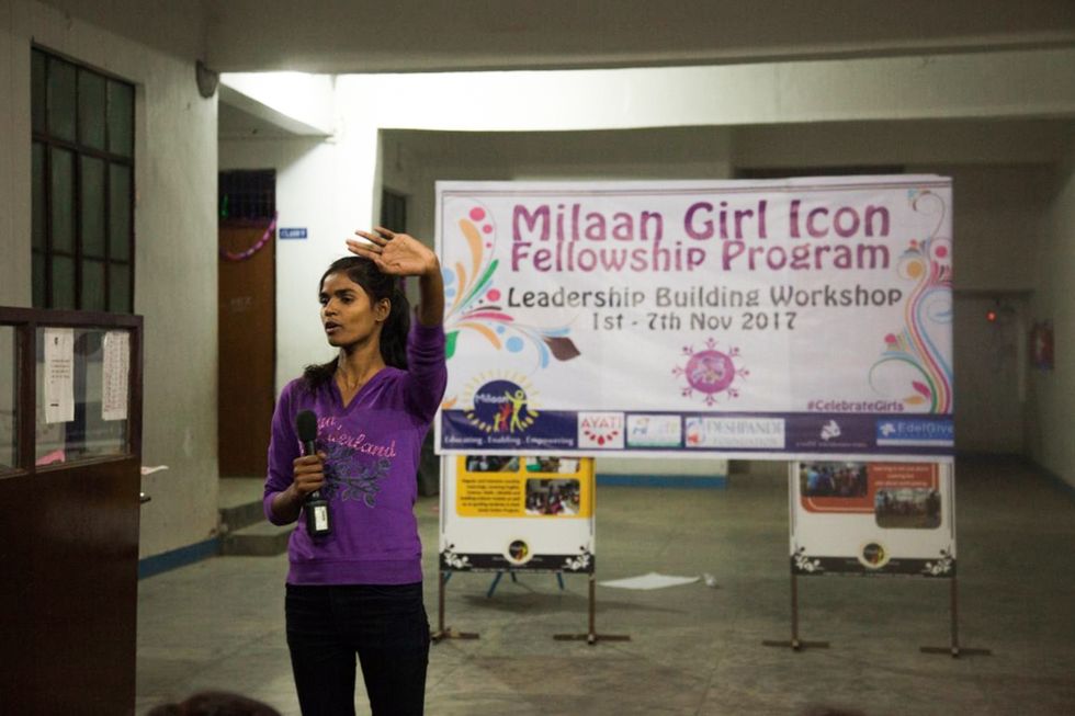 A still from "Girl Icon," which follows a young girl in India who is inspired by Malala Yousafzai \u200b