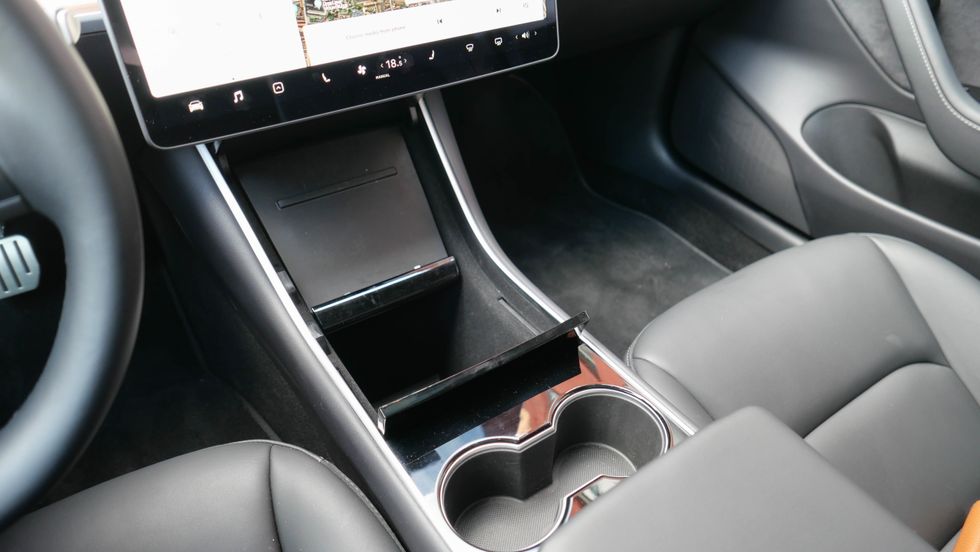 Photo of Tesla Model 3 interior stowage