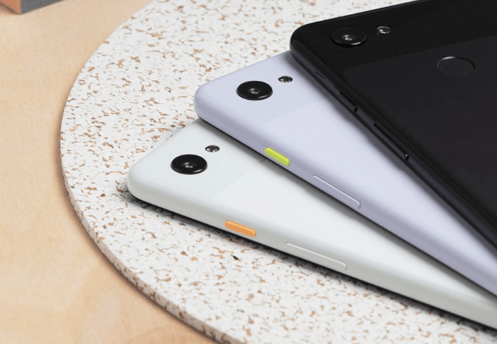 Options de couleur de Google Pixel 3a