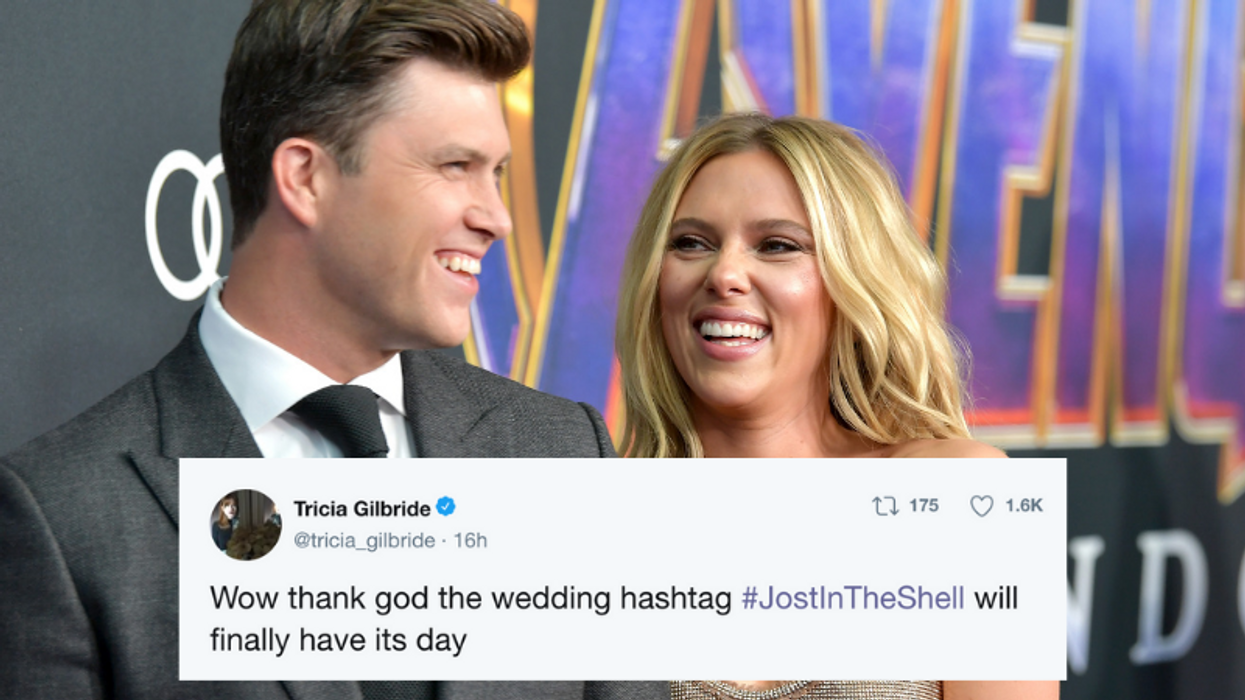 Colin Jost And Scarlett Johansson Are Engaged—And Twitter Is Already Trying To Guess Their Wedding Hashtag