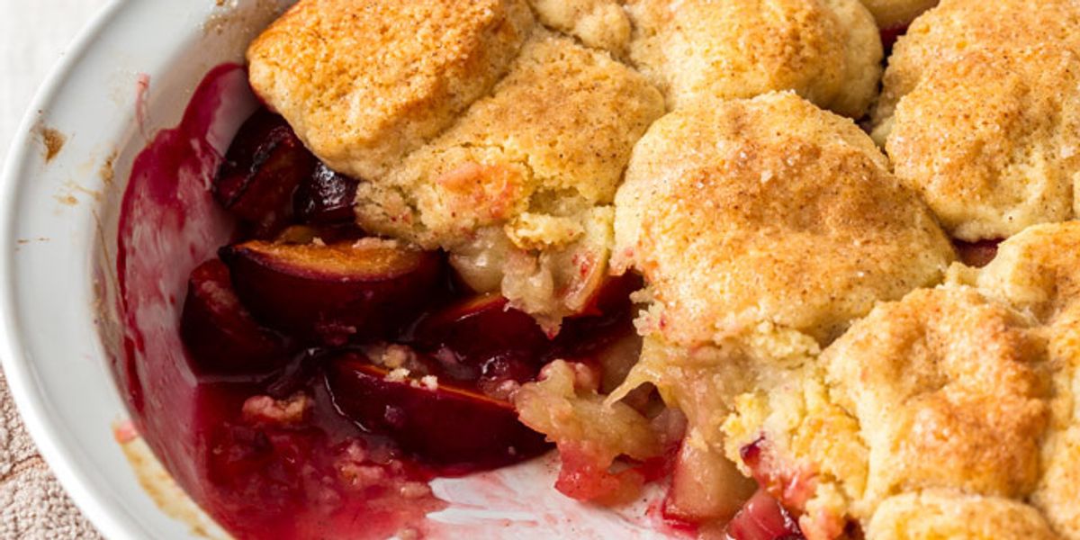 Apple and Plum Cobbler - My Recipe Magic