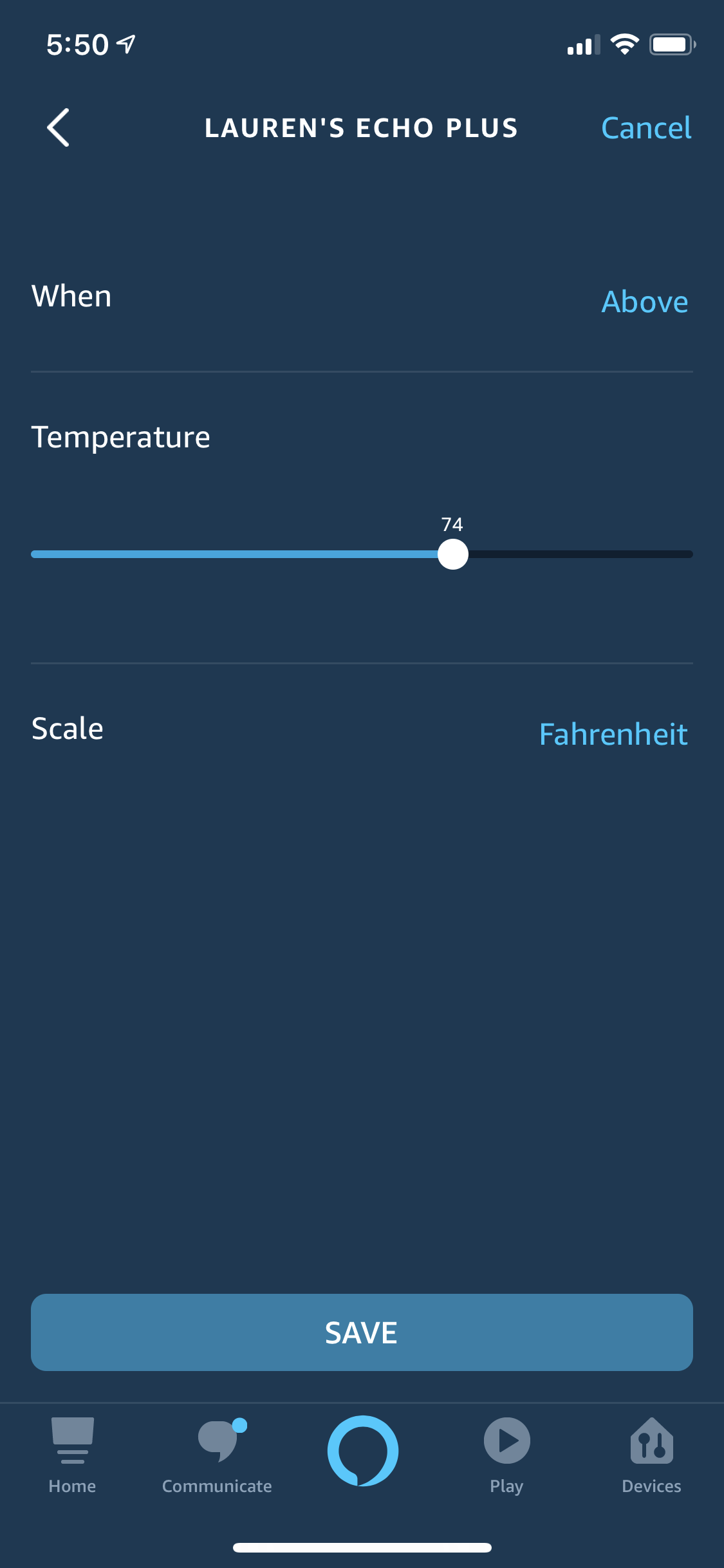 amazon echo temperature sensor