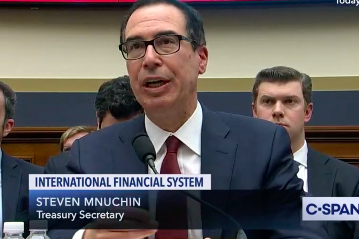 Sorry Steve Mnuchin, What's 'Illegal' Is YOUR FACE