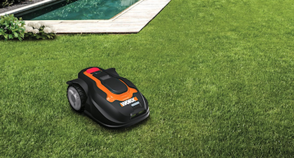 The Landroid Robotic Mower lets Dad relax while this machine does all the work
