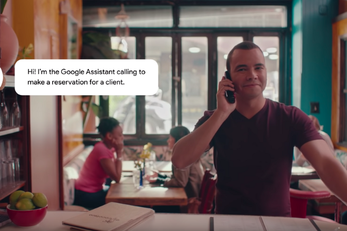 Photo showing how Google Duplex AI makes phone calls