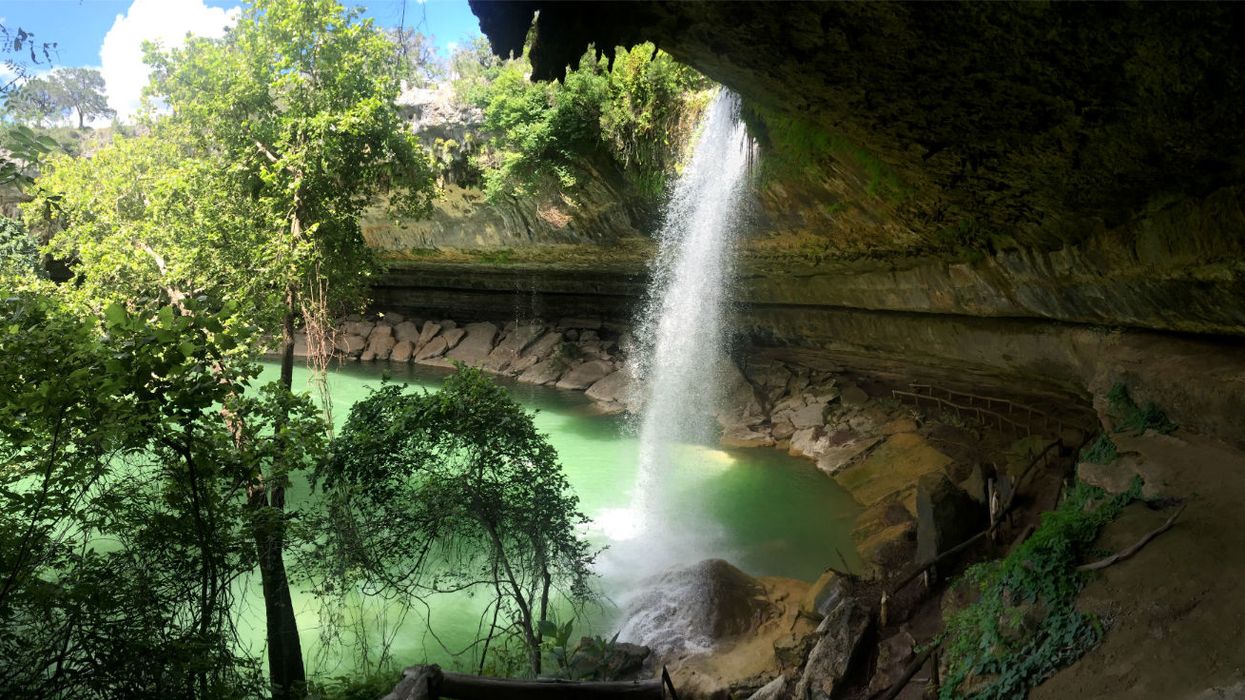 This natural Texas swimming pool is known for its icy turquoise waters