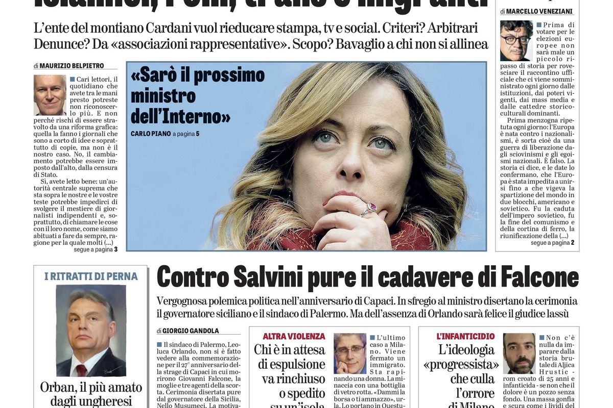 Oggi in edicola