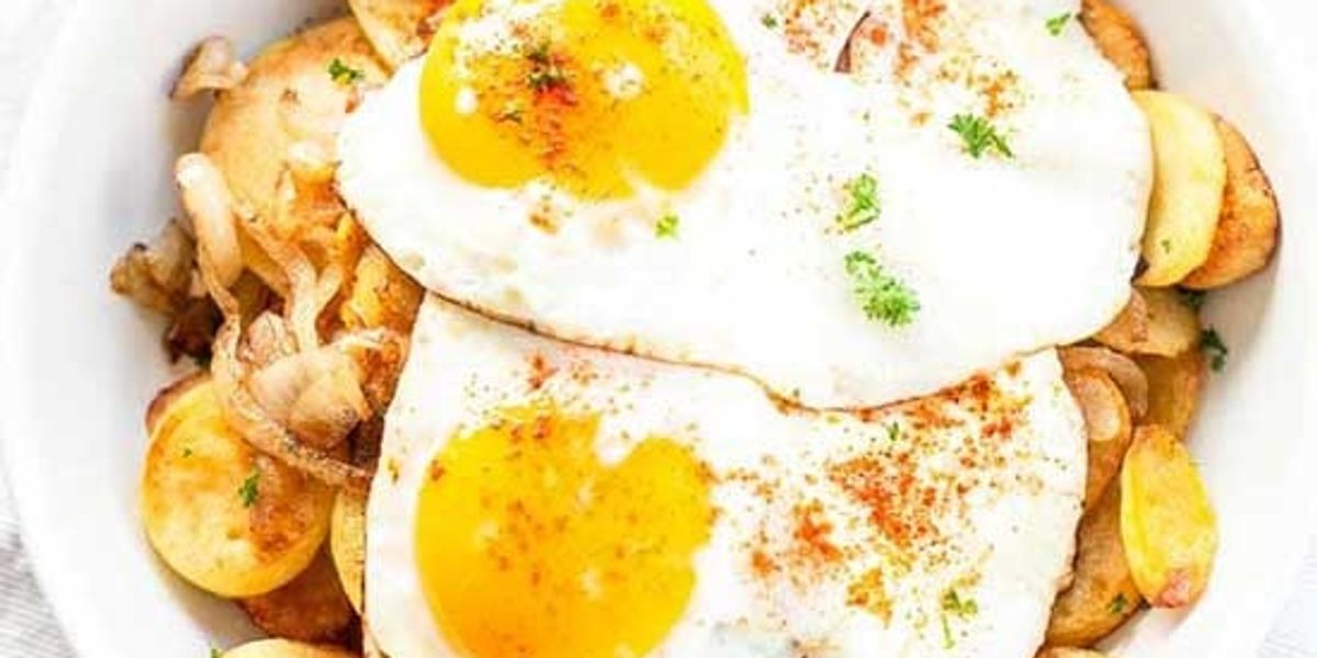 image of Huevos rotos - broken eggs - My Recipe Magic