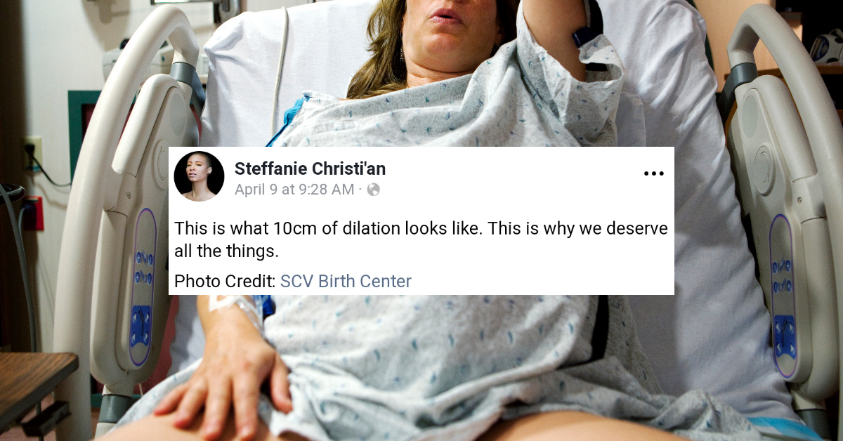 This Viral Photo Showing How Big A Woman's Cervix Gets During Childbirth Just Proves That Moms Are Warriors