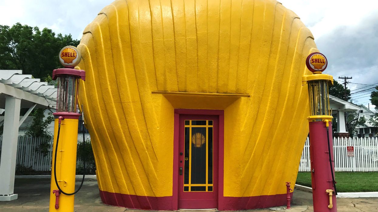 The last shell-shaped Shell station is preserved in North Carolina