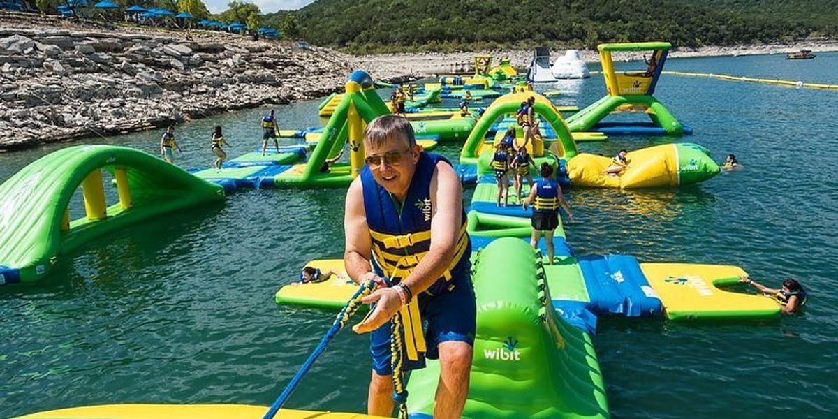 This huge floating obstacle course in Texas is like 'Ninja Warrior