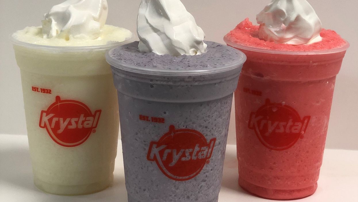 Krystal's new frosted slushies mix sprite and ice cream