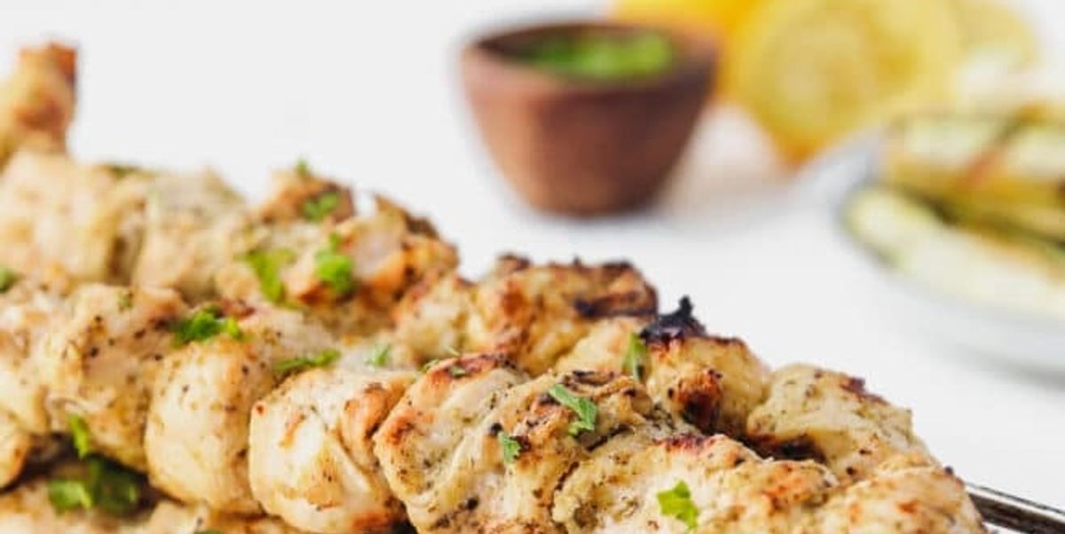 Grilled Pesto Chicken Kebabs Cooking LSL My Recipe Magic