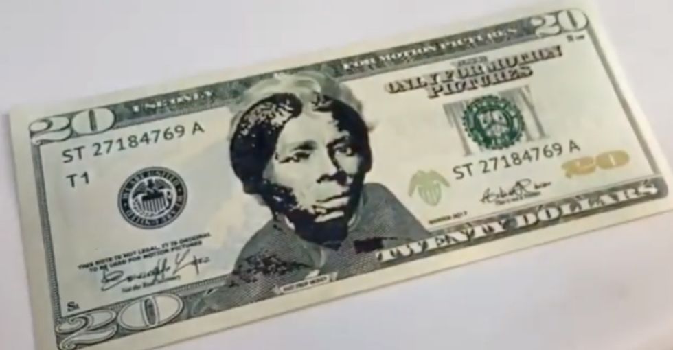There's a new stamp that lets you legally transform $20 bills with the face of Harriet Tubman.