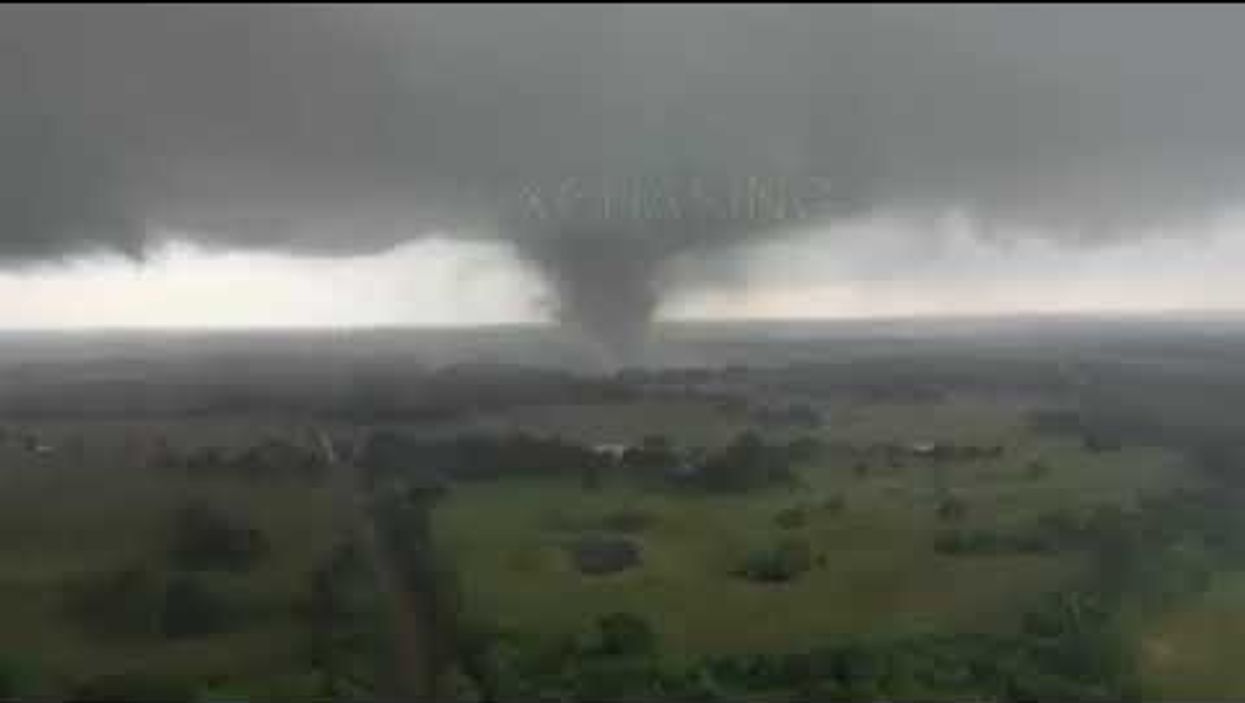See breathtaking drone footage of tornado in Texas