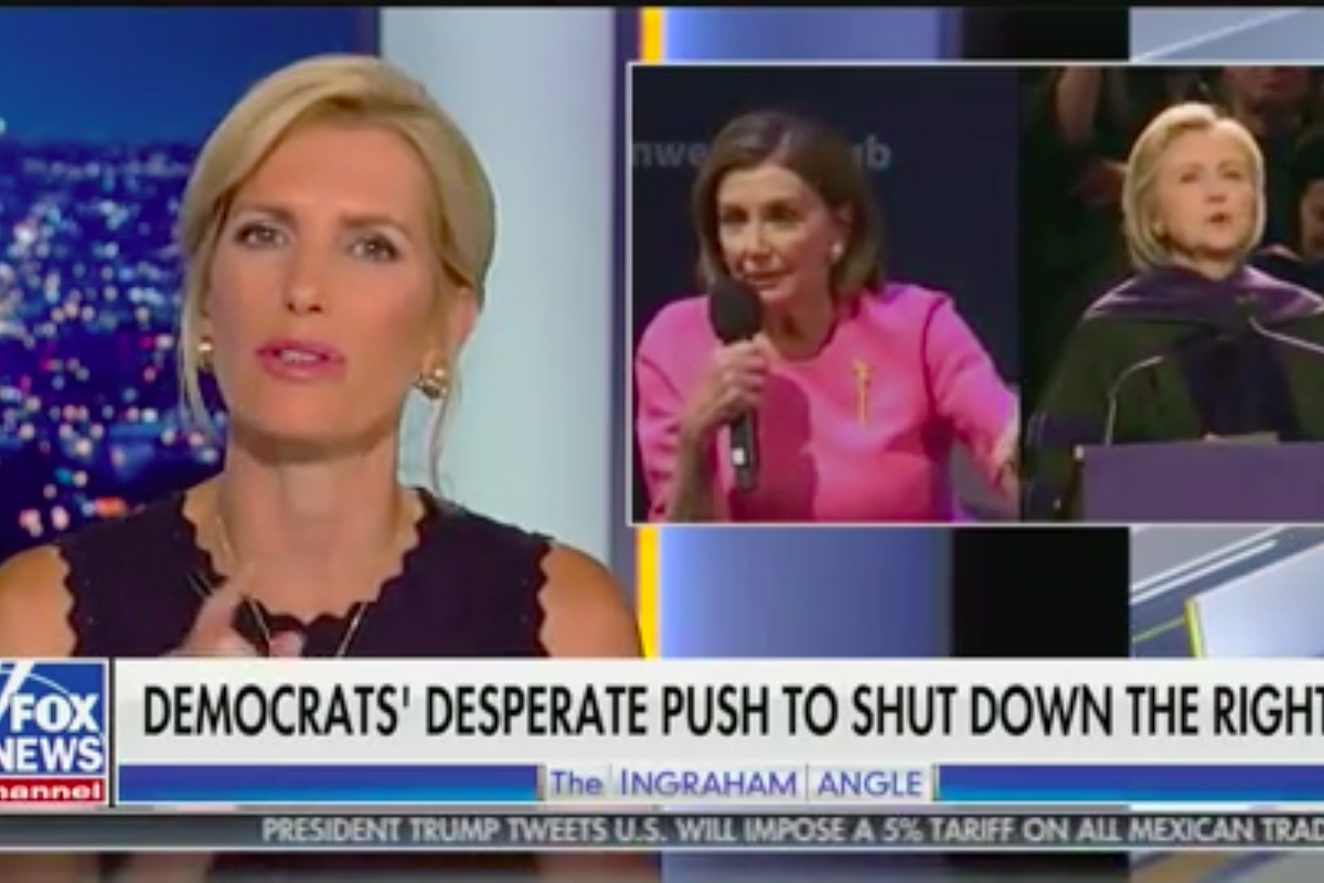 In Fight Between Nancy Pelosi And Facebook, Laura Ingraham Chooses White Supremacists