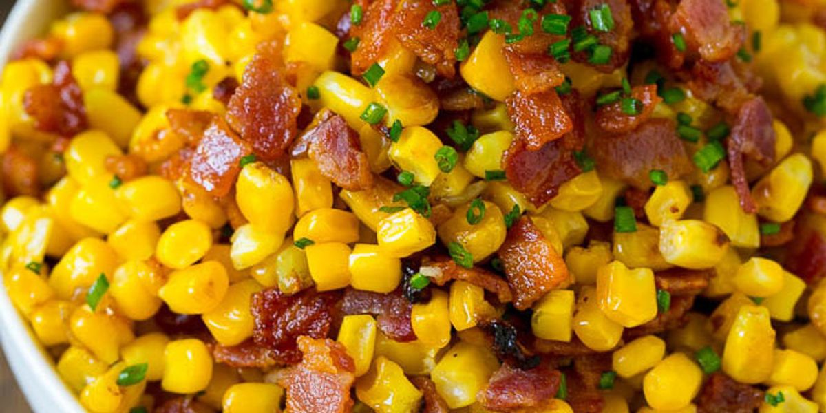 Fried Corn with Bacon My Recipe Magic