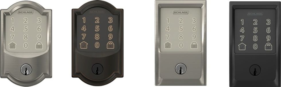 The Encode Smart Wi-Fi Deadbolt has two styles, with four different finishes on each