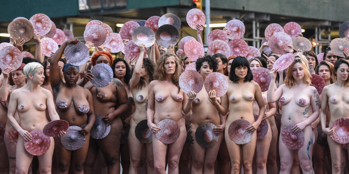 Nude Protestors Swarmed Facebook and Instagram's HQs