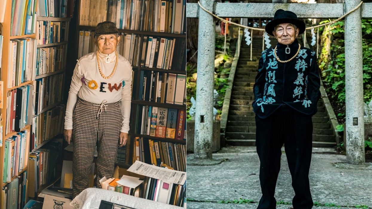 This 84-Year-Old Japanese Grandpa Is Now An Instagram Superstar After Letting His Grandson Dress Him—And He Looks Fly AF