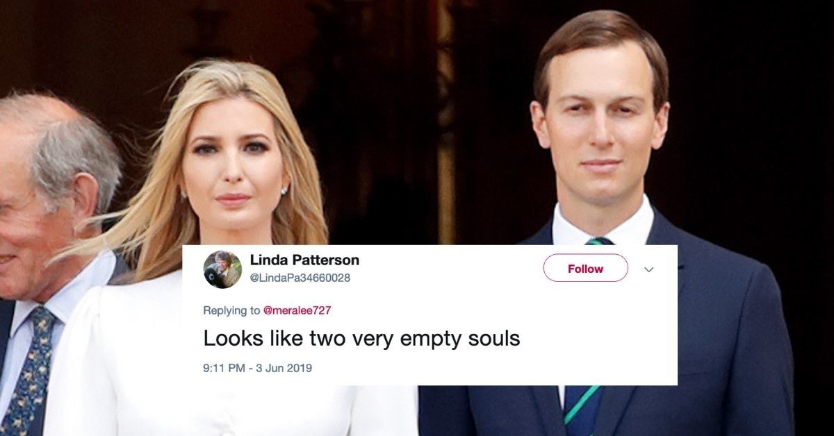 A Picture Of Jared Kushner And Ivanka Trump At Buckingham Palace Is Getting Trolled For Looking Straight Out Of A Horror Film