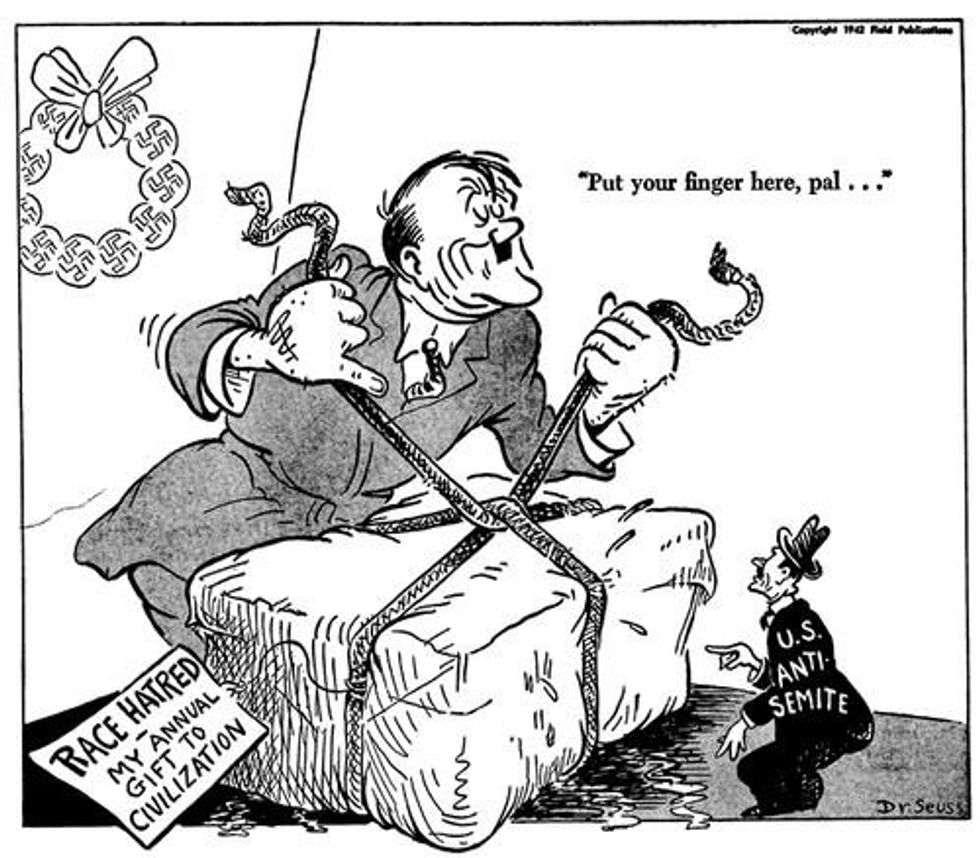 Before He Was Famous, Dr. Seuss Used His Cartoon Skills To Skewer 