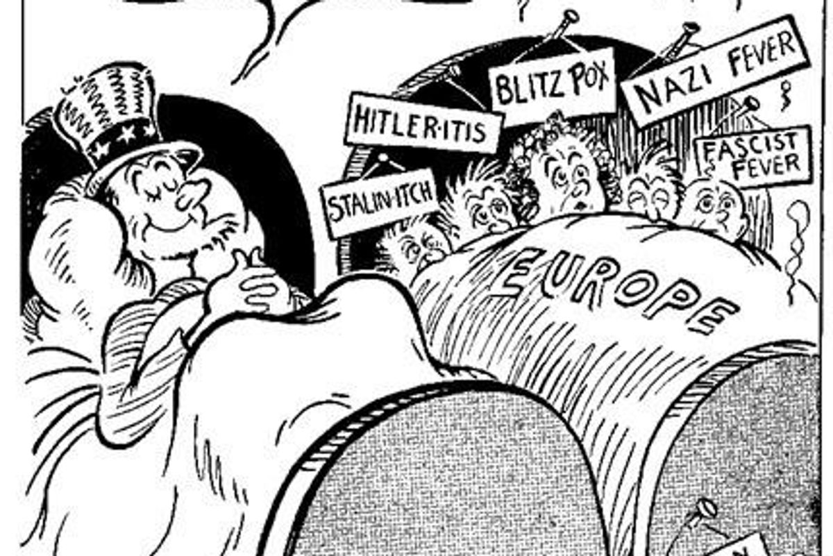 Before he was famous, Dr. Seuss used his cartoon skills to skewer "America First" fascists.
