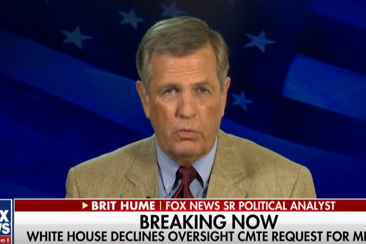 Fix Yourself A Drink, It's Time To Kick Back And Call Brit Hume A F*ckin' Moron!