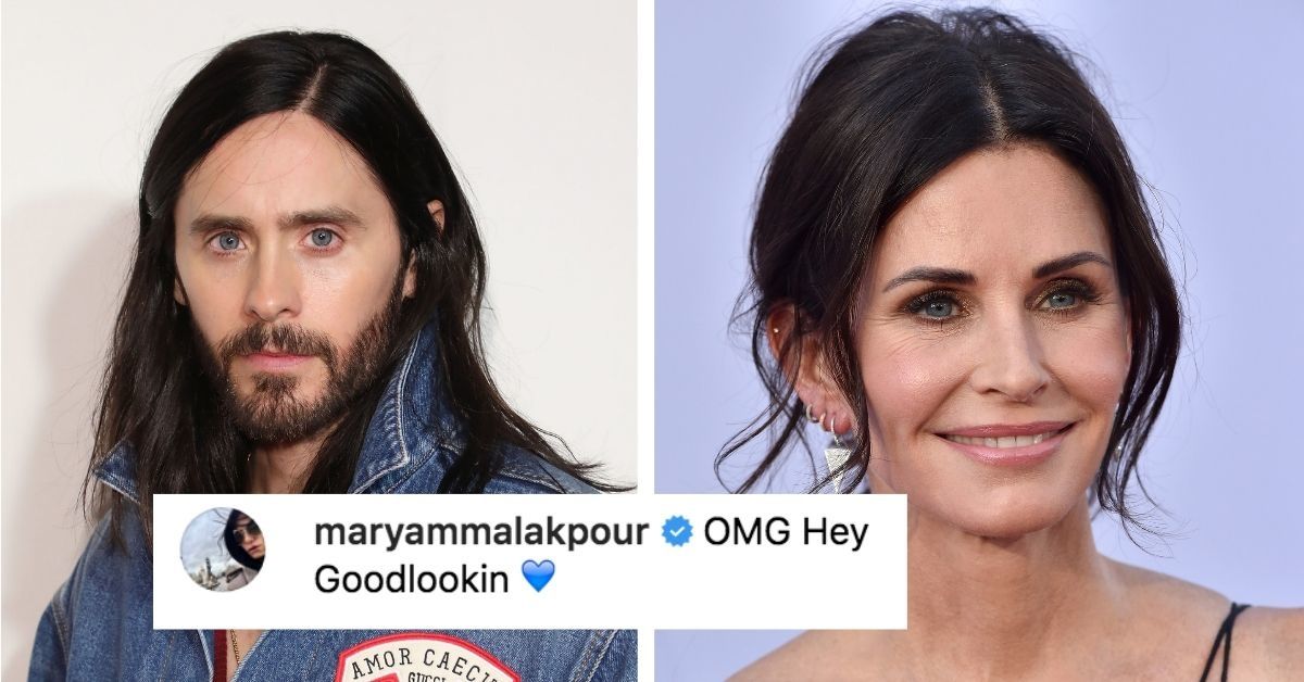 Everyone Is Convinced That Jared Leto Is Really Just Courteney Cox With A Beard After Her Latest Instagram Post