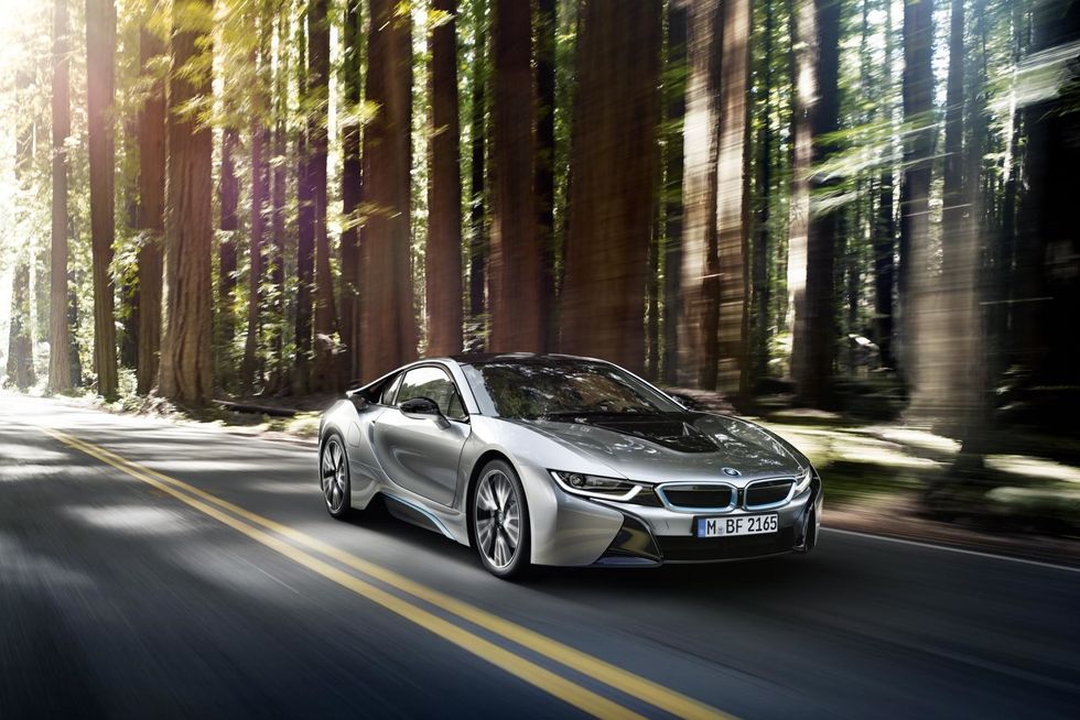 Photo of the BMW i8 hybrid sports car