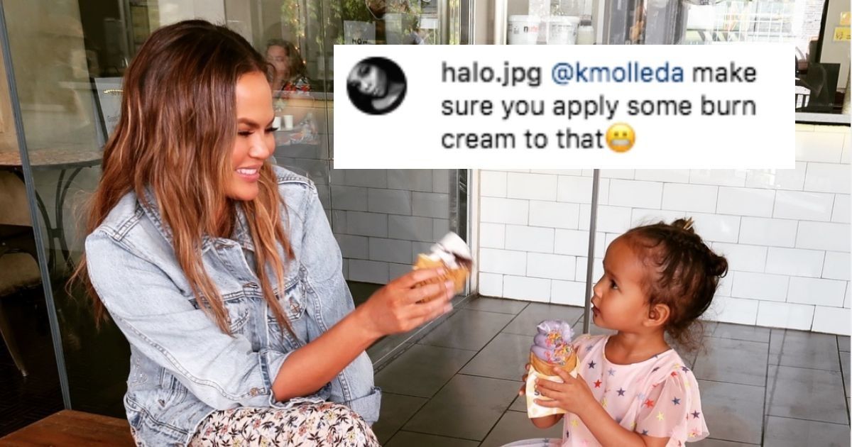 Chrissy Teigen Just Replied To A Troll Criticizing Her Daughter's Appearance With The Most Savage Clapback