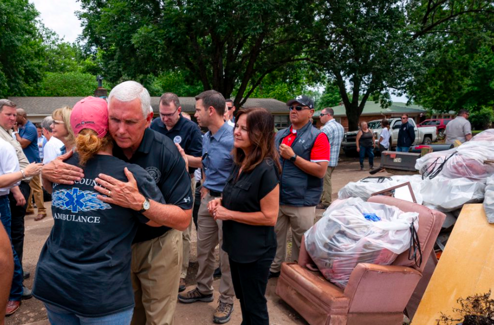 Pence Makes Peace Following Oklahoma Weather Disasters