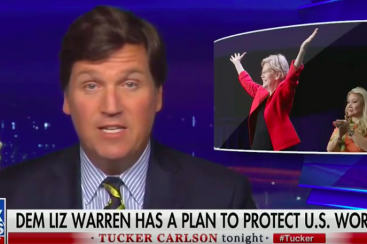Tucker Carlson: Liz Warren Could Be Next Trump If She Were Just More Racist & Gross