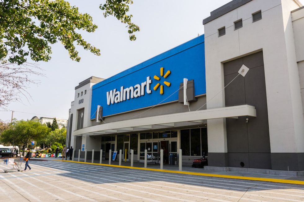 The deal with Gatik is the second time Walmart, pictured here, has starting testing self-driving vehicles for its business