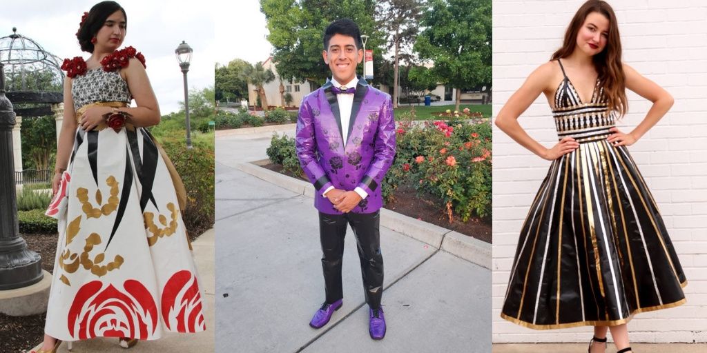 Duct tape clearance prom dress winners