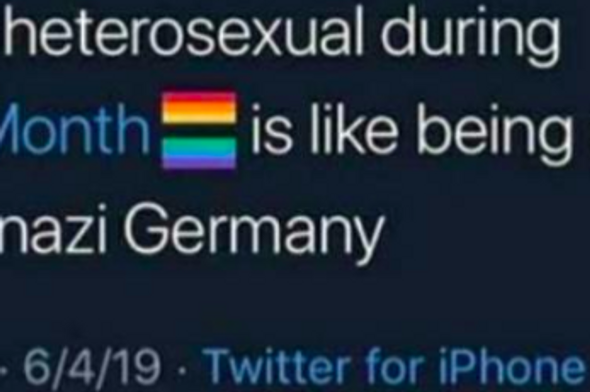 Homophobe gets flawlessly murdered by words for comparing Pride Month to Nazi Germany.