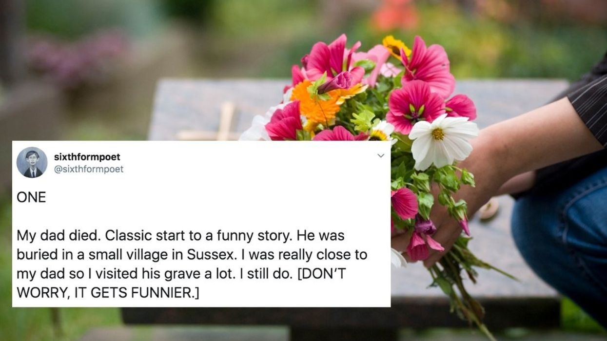 Man's Viral Story About Putting Flowers On A Stranger's Grave Takes Some Wildly Unexpected Twists And Turns