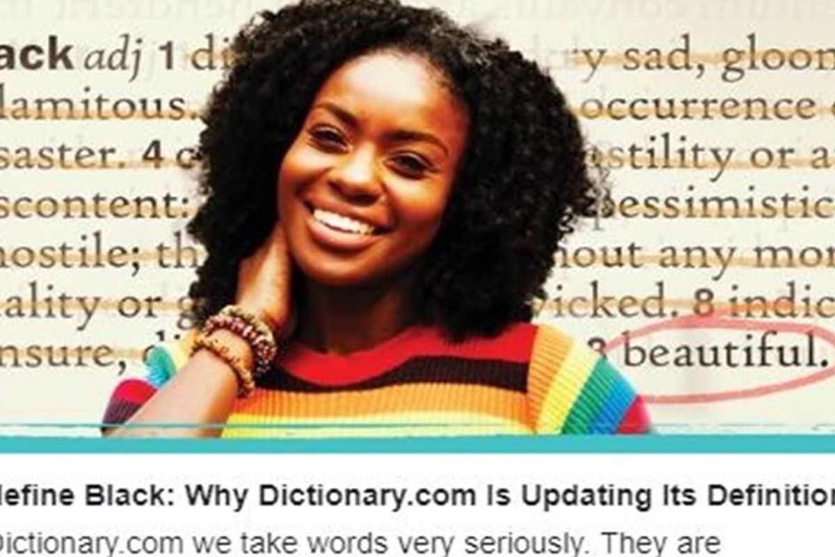 Dictionary.com changing the definition of ‘black’ after being called racist.