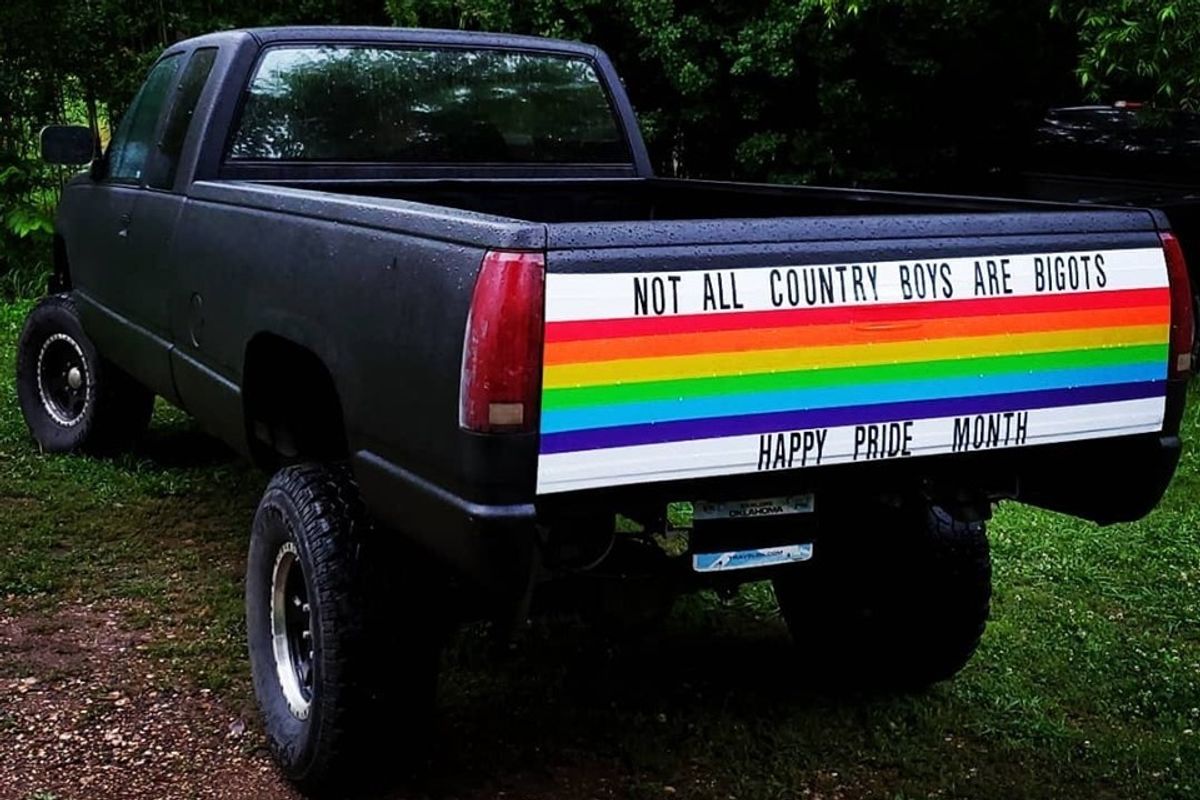 A straight man in Oklahoma wants you to know not all country boys are homophobic.