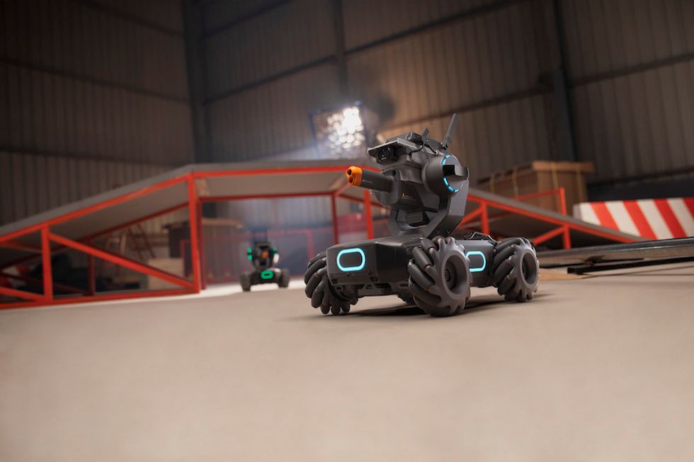 You can have six RoboMaster S1s playing against together