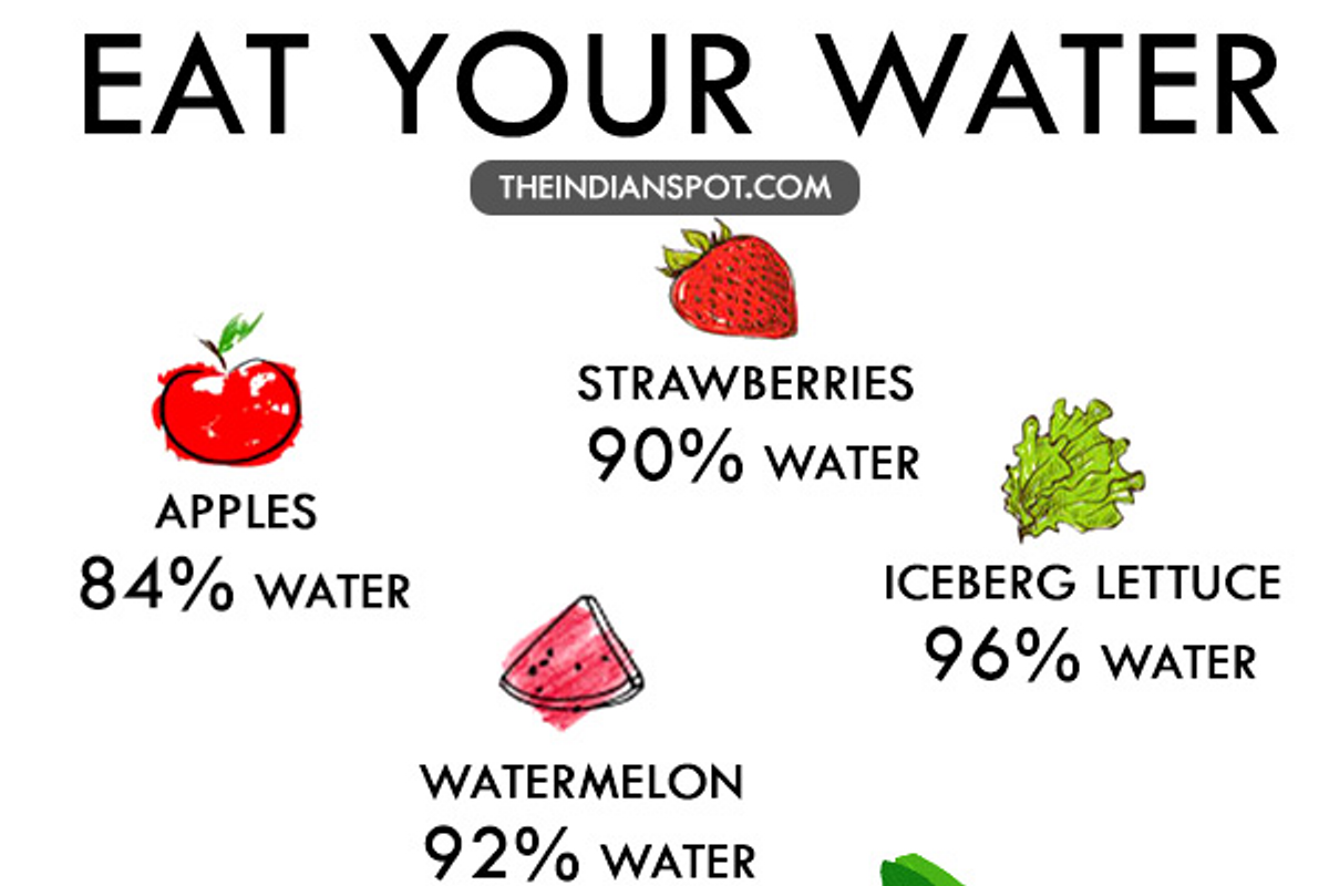 Stay hydrated this summer with your food