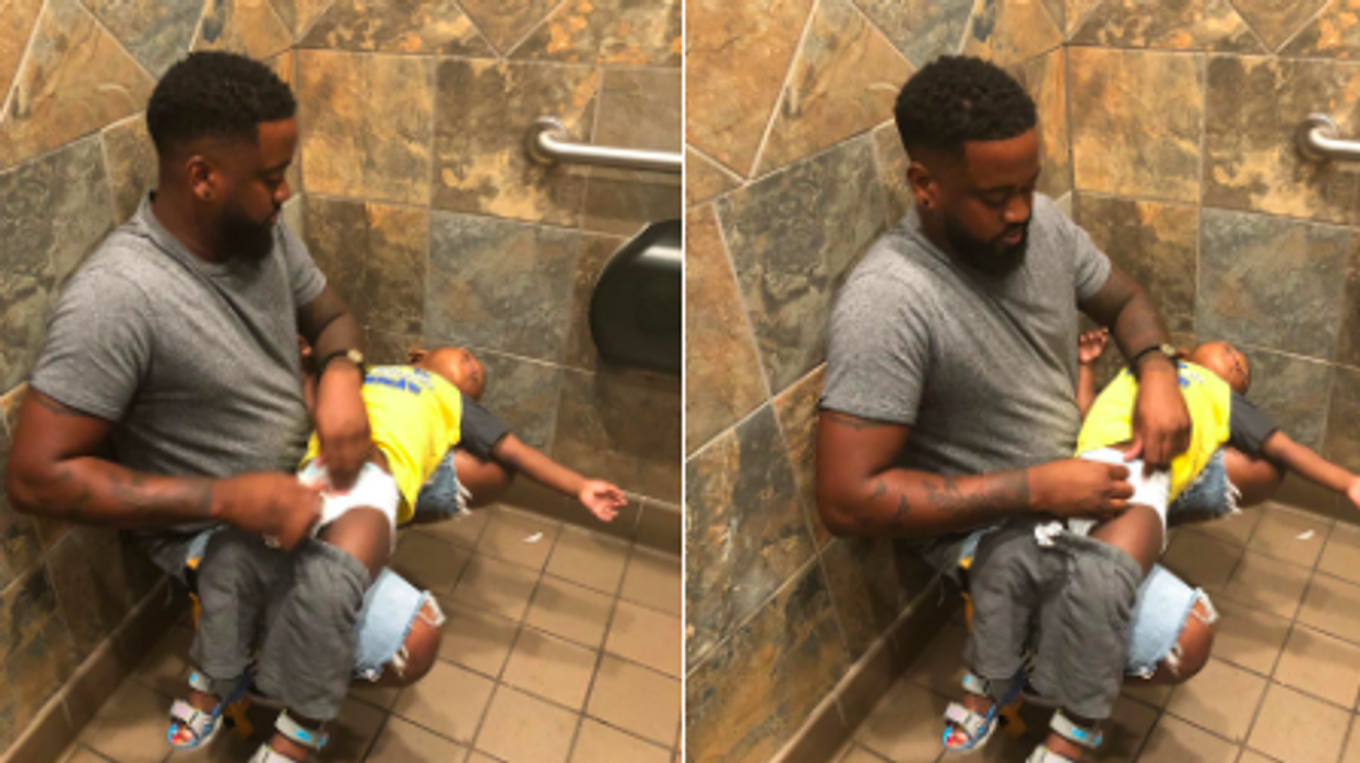 Florida father inspires Pampers to provide 5,000 changing tables for men's restrooms