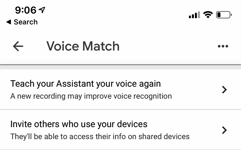 Sonos google shops assistant voice match