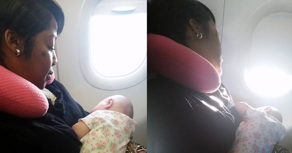 These stressed-out parents got help from a surprising source: total strangers.