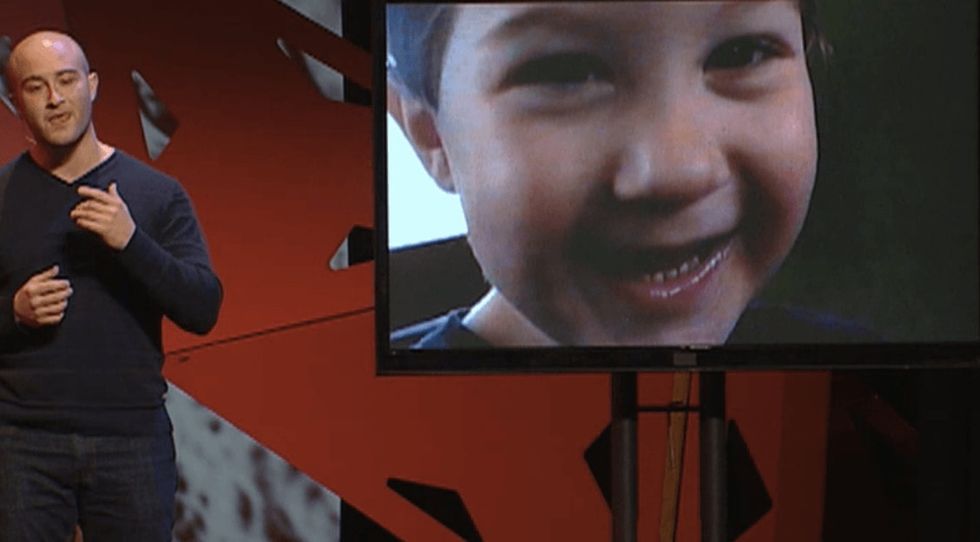 He was a sexually abused kid, and he's bringing his story to light for a good reason.