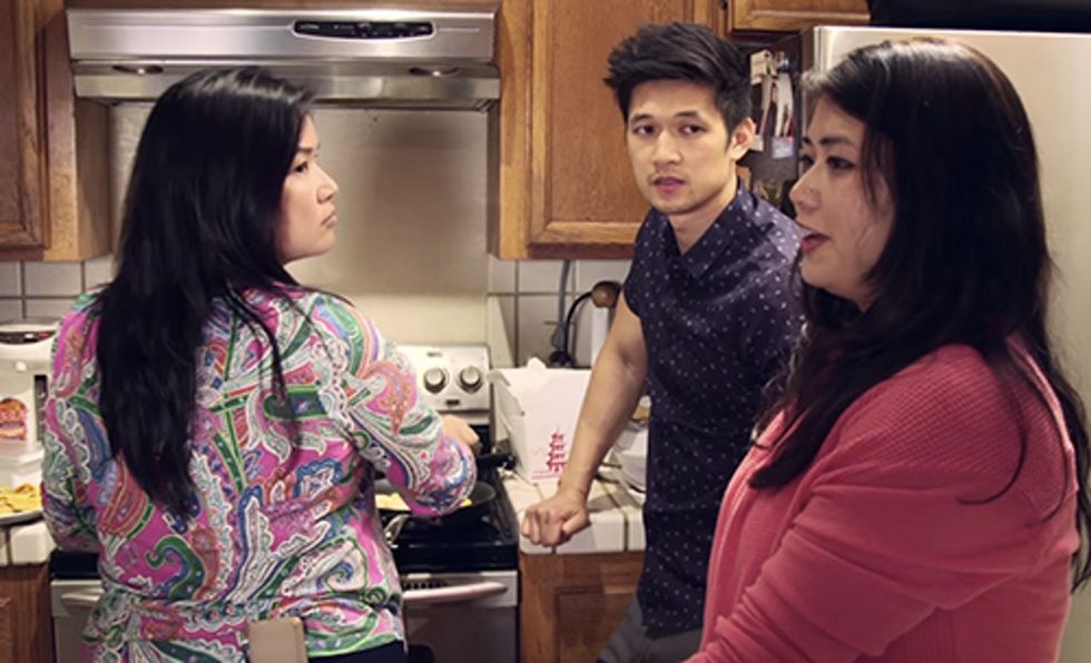 A star from 'Glee' chats with his family about moving clear across the world (and it's super cute).