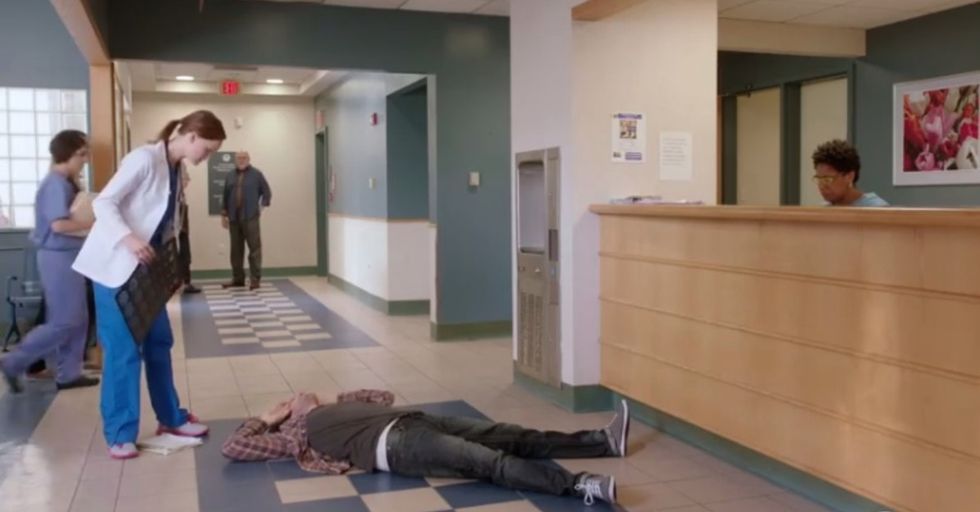 A man with a headache goes to the hospital and is floored by what he learns at checkout.